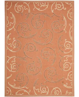 Safavieh Courtyard CY7108 Terracotta and Cream 8' x 11' Outdoor Area Rug