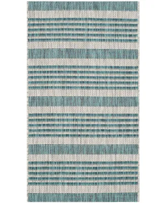 Safavieh Courtyard CY8062 Gray and Blue 2' x 3'7" Outdoor Area Rug