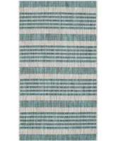 Safavieh Courtyard CY8062 Gray and Blue 2' x 3'7" Outdoor Area Rug