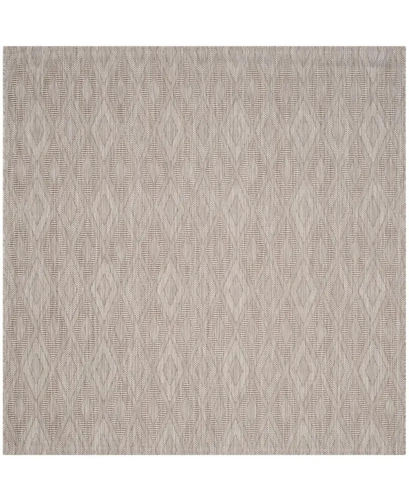 Safavieh Courtyard CY8522 Beige 6'7" x 6'7" Sisal Weave Square Outdoor Area Rug