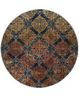 Safavieh Evoke EVK230 and 6'7" x 6'7" Round Area Rug