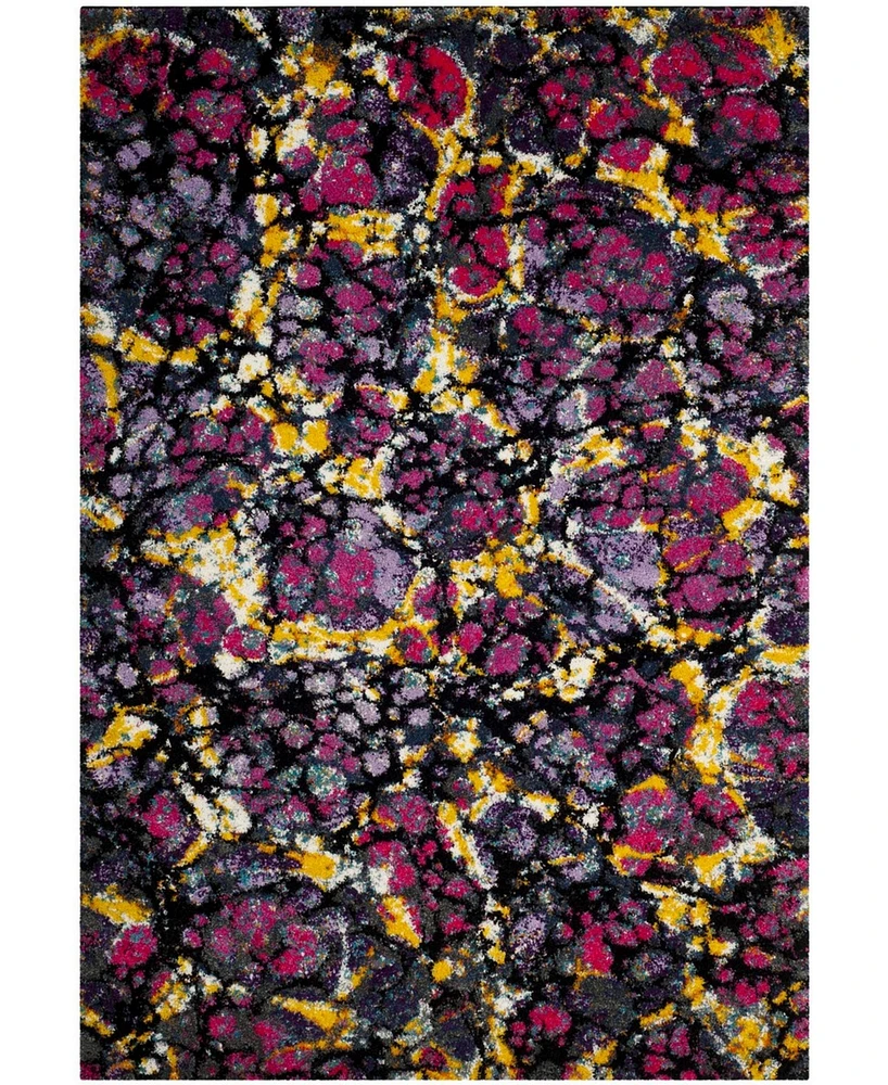 Safavieh Fiesta FSG370 Lavender and Multi 5'1" x 7'6" Area Rug