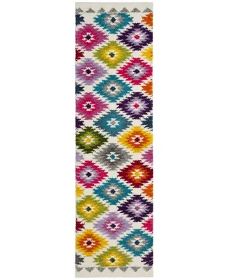 Safavieh Fiesta FSG374 Cream and Multi 2'3" x 8' Runner Area Rug