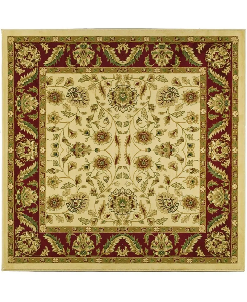 Safavieh Lyndhurst LNH215 Ivory and Red 6' x 6' Square Area Rug