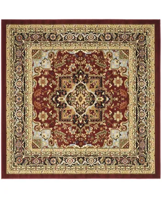 Safavieh Lyndhurst LNH330 and Red 6' x 6' Square Area Rug