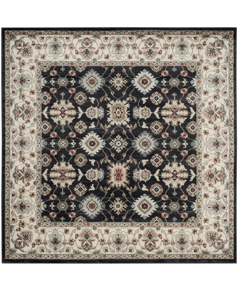 Safavieh Lyndhurst LNH332 Navy and Creme 7' x 7' Square Area Rug