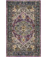 Safavieh Monaco MNC251 Violet and Light Blue 3' x 5' Area Rug