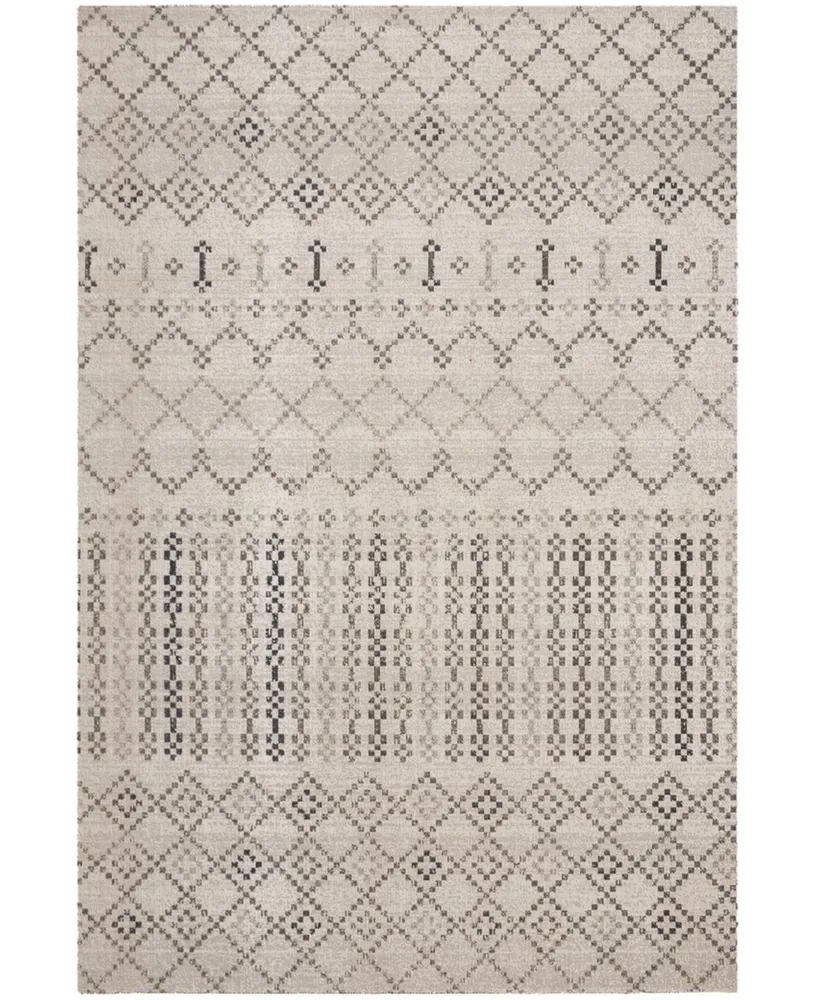 Safavieh Montage MTG366 Gray and Charcoal 5'1" x 7'6" Outdoor Area Rug