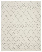 Safavieh Berber Shag BER165 Light Gray and Cream 8' x 10' Area Rug