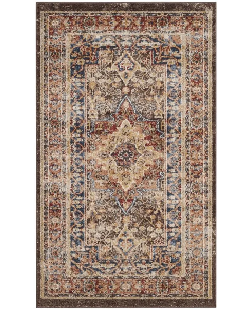 Safavieh Bijar BIJ652 Brown and Rust 3' x 5' Area Rug