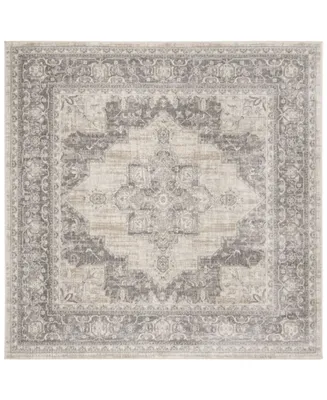 Safavieh Brentwood BNT865 Cream and Gray 6'7" x 6'7" Square Area Rug