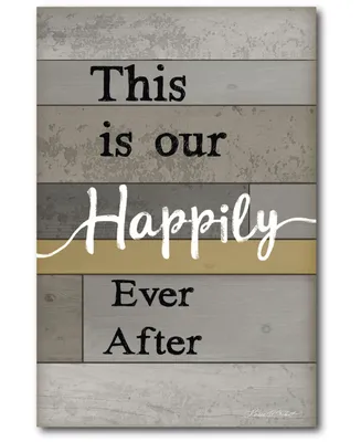 Courtside Market Happily Ever After Gallery-Wrapped Canvas Wall Art - 12" x 18"