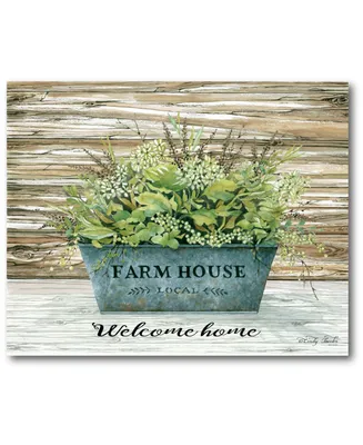 Courtside Market Farmhouse welcome Gallery-Wrapped Canvas Wall Art - 16" x 20"