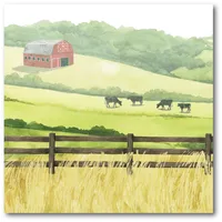 Courtside Market Sunlit Graze I Gallery-Wrapped Canvas Wall Art - 16" x 16"