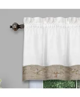 Achim Oakwood Window Valance, 58" x 14"