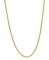 Wheat Link 18" Chain Necklace (1.3mm) in 18k Gold