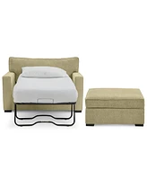 Radley 54" Fabric Chair Bed & 36" Storage Ottoman, Created for Macy's