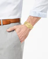 Bulova Men's Futuro Diamond-Accent Gold-Tone Stainless Steel Bracelet Watch 30x45mm