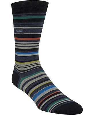 Calvin Klein Men's Striped Crew Socks