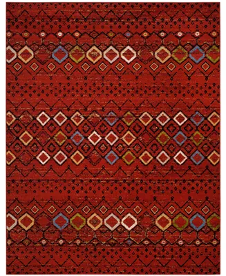 Safavieh Amsterdam AMS108 Terracotta and Multi 9' x 12' Outdoor Area Rug