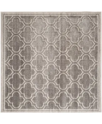 Safavieh Amherst AMT412 Light Gray and 9' x 9' Square Area Rug