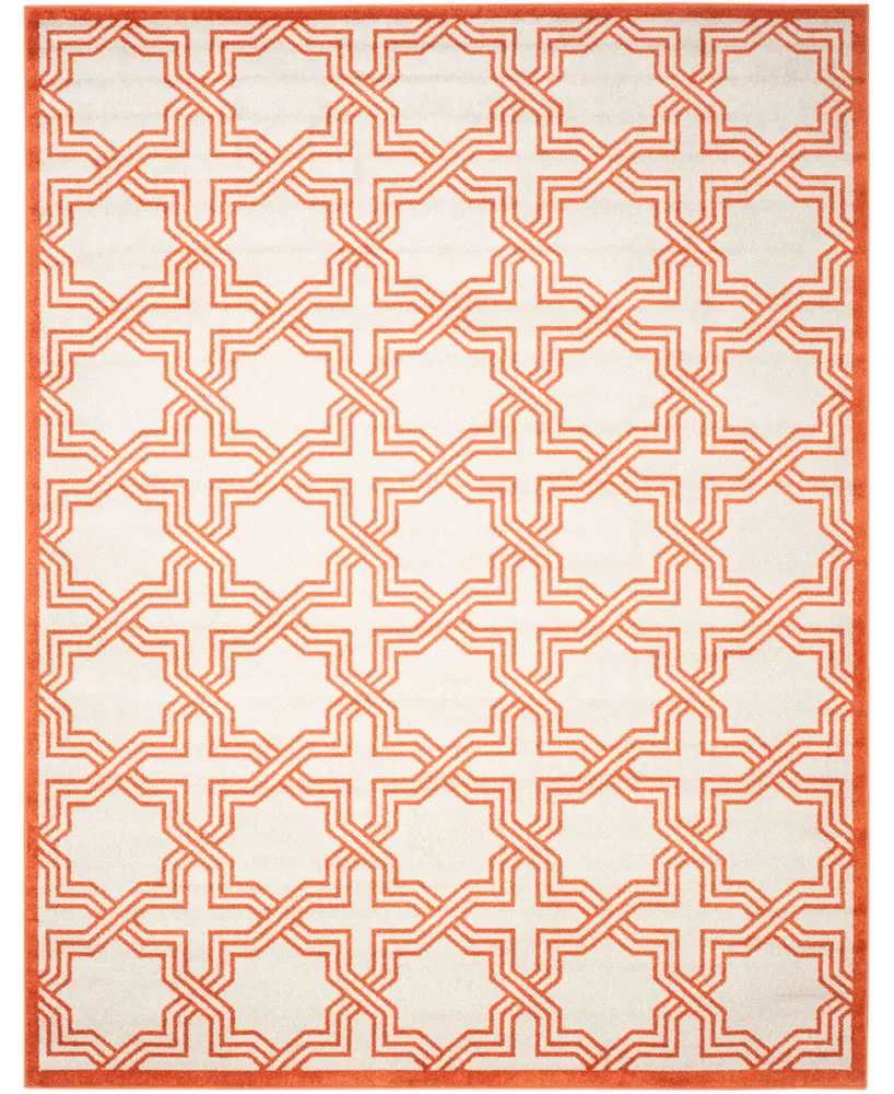 Safavieh Amherst AMT413 Ivory and Orange 9' x 12' Area Rug