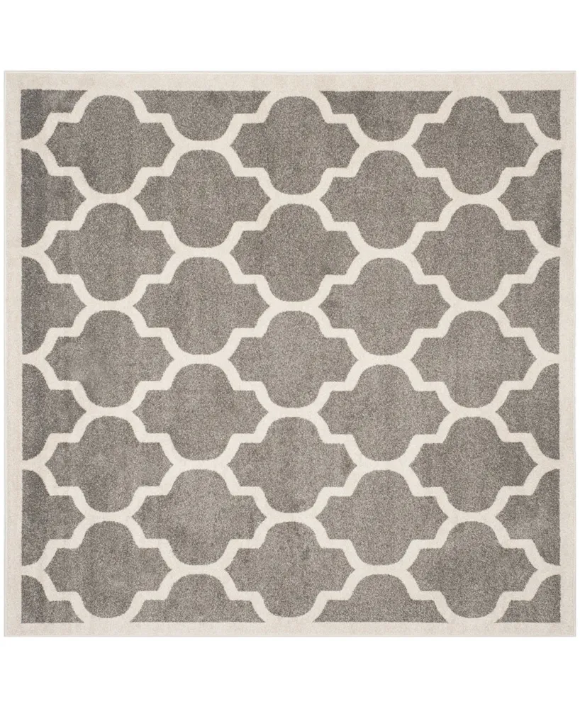 Safavieh Amherst AMT420 Dark Gray and Beige 9' x 9' Square Area Rug