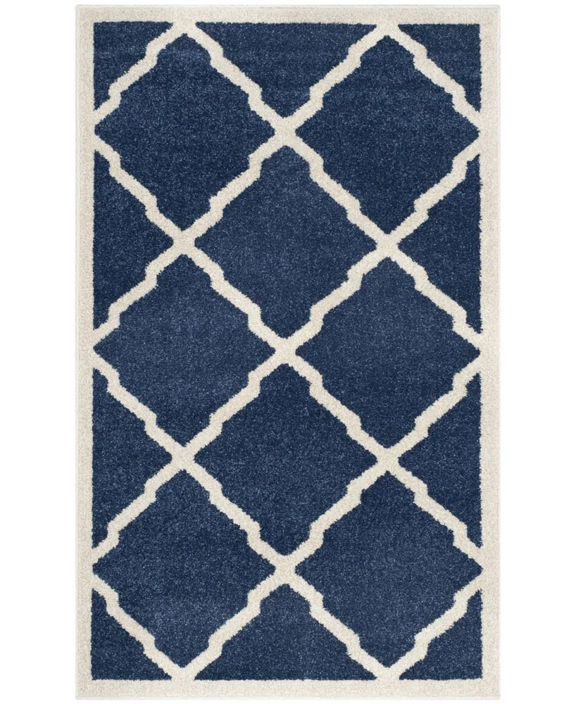 Safavieh Amherst AMT421 Navy and Beige 3' x 5' Area Rug