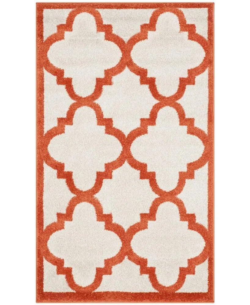 Safavieh Amherst AMT423 Beige and Orange 3' x 5' Area Rug