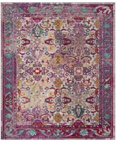 Safavieh Crystal CRS506 Light Blue and Fuchsia 6'7" x 9'2" Area Rug