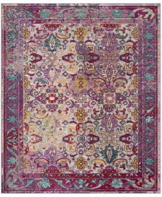 Safavieh Crystal Crs506 Light Blue Fuchsia Area Rug Collection