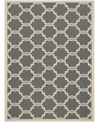 Safavieh Courtyard CY6009 Anthracite and Beige 9' x 12' Sisal Weave Outdoor Area Rug