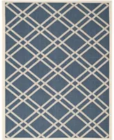 Safavieh Courtyard CY6923 Navy and Beige 9' x 12' Sisal Weave Outdoor Area Rug