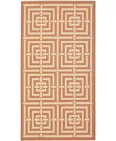 Safavieh Courtyard CY6937 Terracotta and Cream 2' x 3'7" Outdoor Area Rug