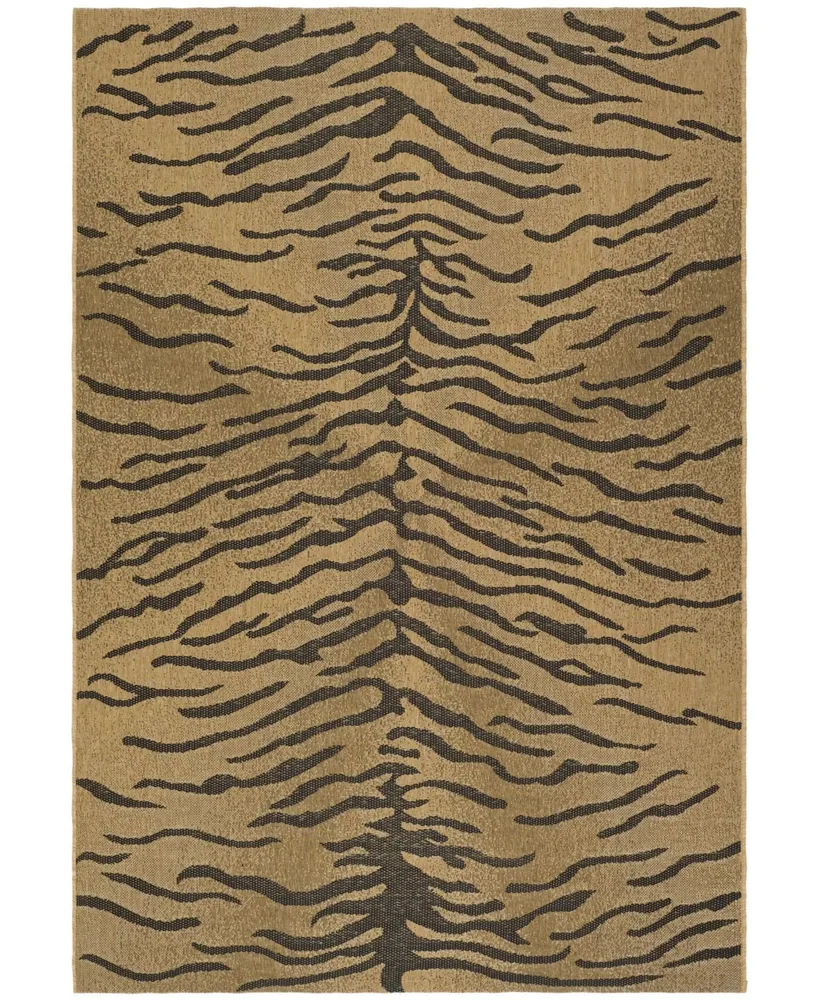 Safavieh Courtyard CY6953 Gold and Natural 8' x 11' Outdoor Area Rug