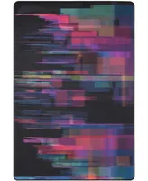 Safavieh Daytona DAY103 Black and Fuchsia 4' x 6' Area Rug