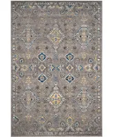 Safavieh Evoke EVK224 Dark Gray and Yellow 10' x 14' Area Rug