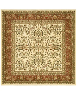 Safavieh Lyndhurst LNH214 Ivory and Rust 10' x 10' Square Area Rug