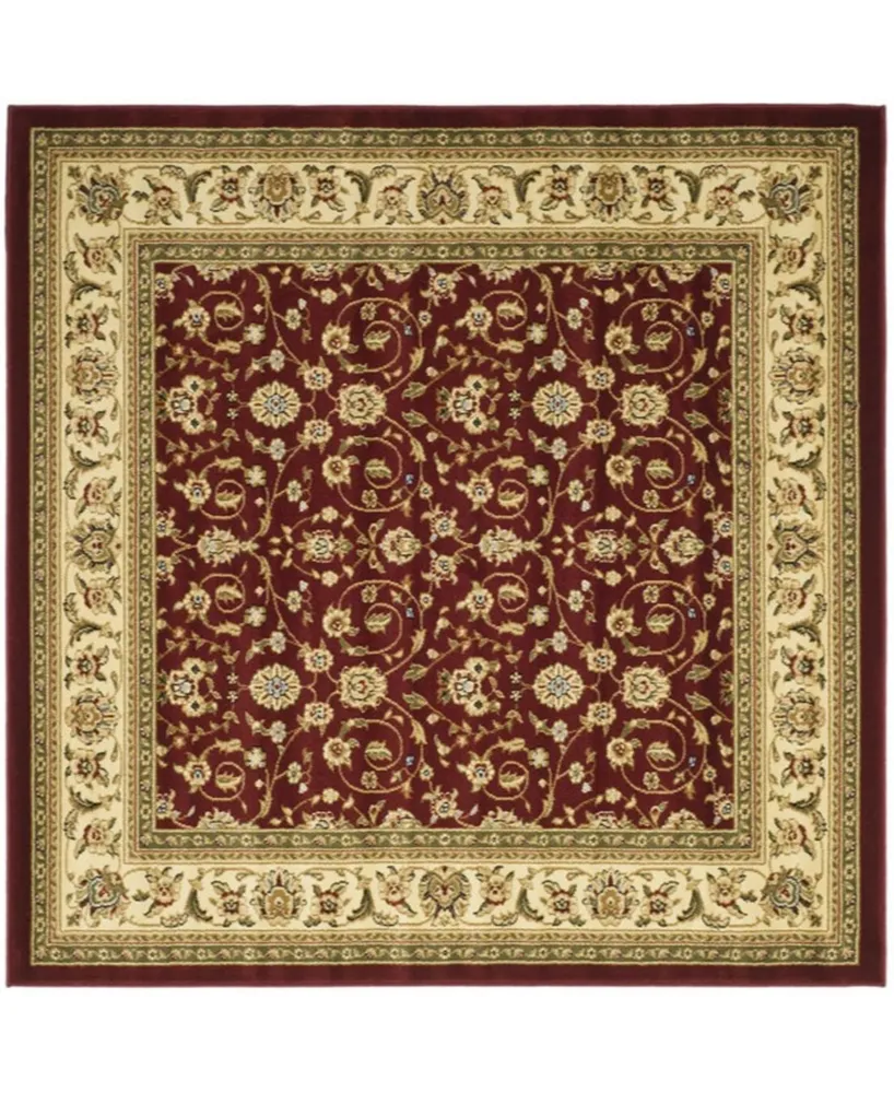 Safavieh Lyndhurst LNH312 Red and Ivory 8' x 8' Square Area Rug