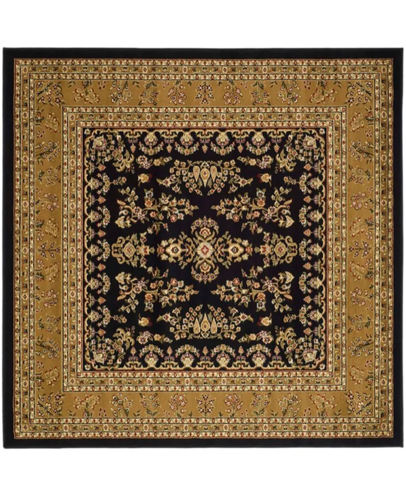 Safavieh Lyndhurst LNH331 Black and Tan 8' x 8' Square Area Rug