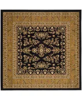 Safavieh Lyndhurst LNH331 Black and Tan 8' x 8' Square Area Rug