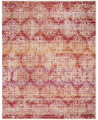 Safavieh Montage MTG182 Pink and Multi 9' x 12' Outdoor Area Rug