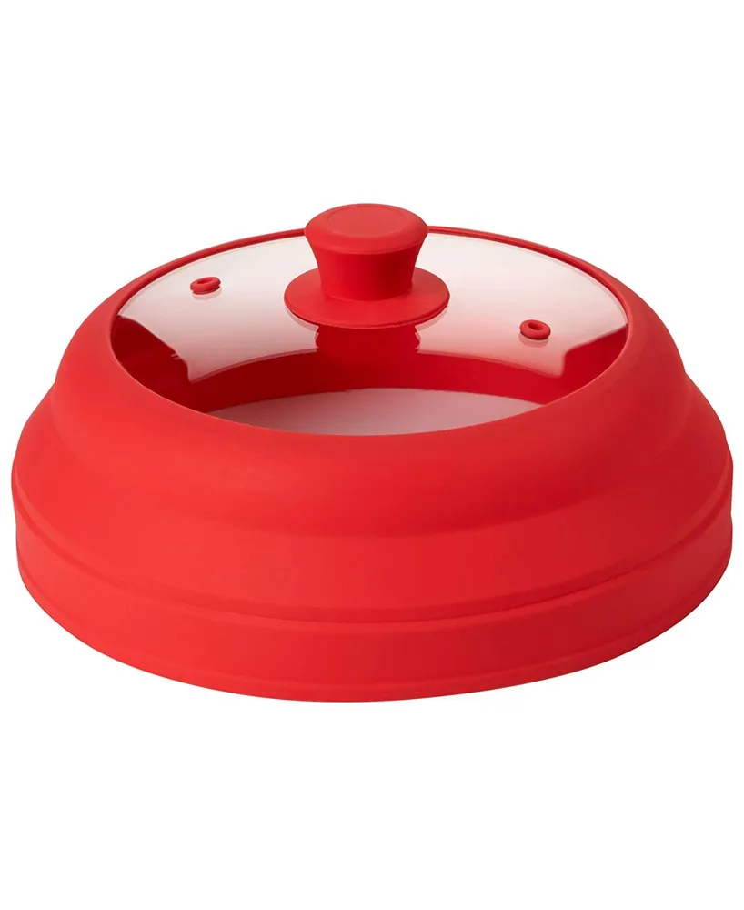 Tovolo Collapsible Microwave Food Cover, Red