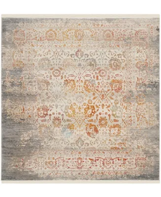 Safavieh Vintage Persian VTP411 Gray and Multi 5' x 5' Square Area Rug