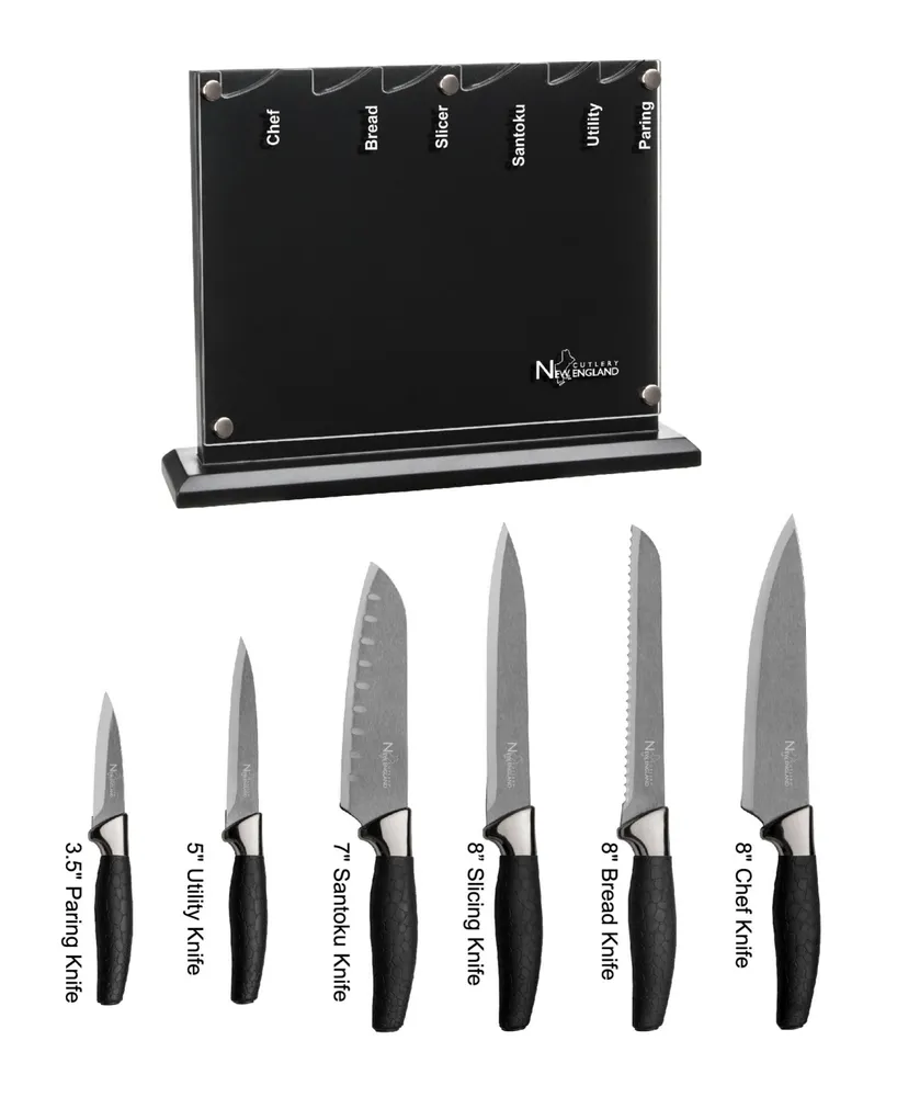 Titanium Cutlery 15-Piece Knife Block Set