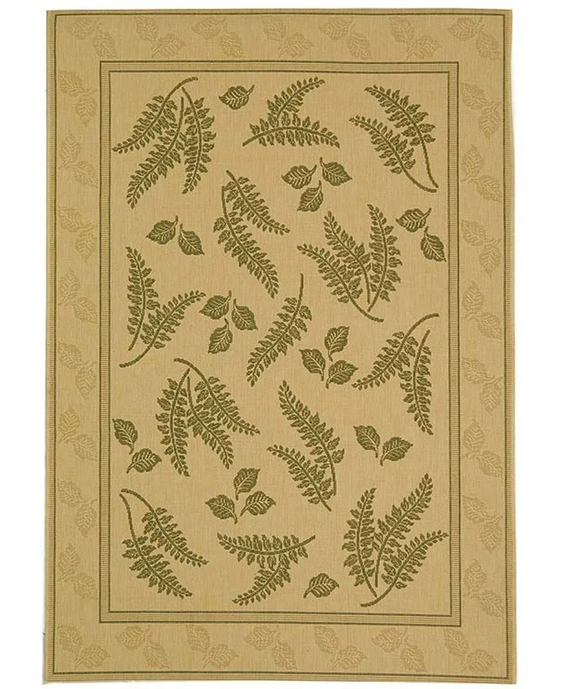 Safavieh Courtyard CY0772 Natural and Olive 2' x 3'7" Outdoor Area Rug