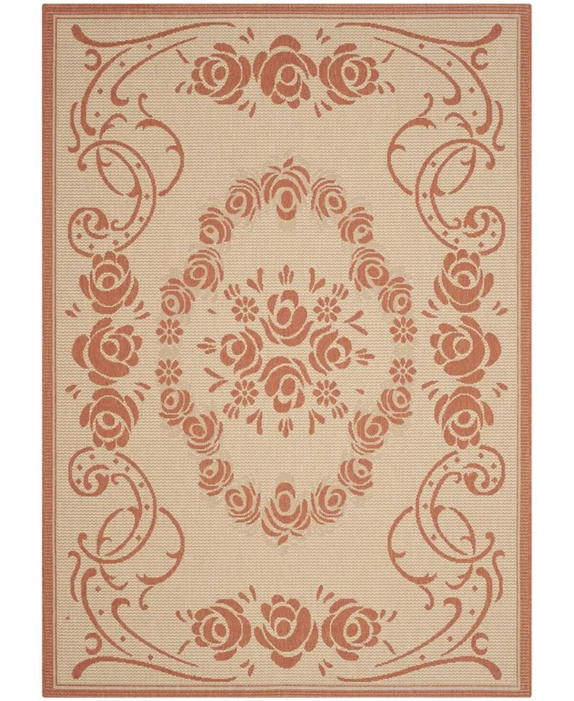 Safavieh Courtyard CY1893 Natural and Terra 2'3" x 6'7" Runner Outdoor Area Rug