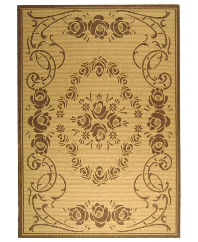 Safavieh Courtyard CY1893 Natural and Brown 2' x 3'7" Outdoor Area Rug