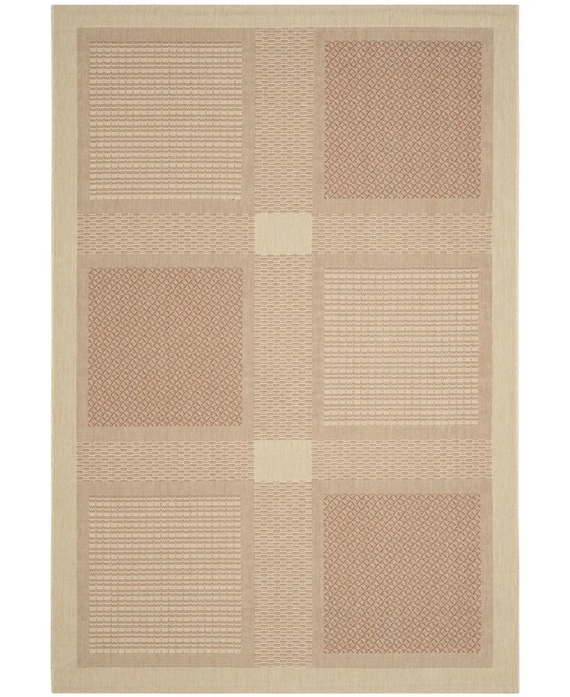 Safavieh Courtyard CY1928 Natural and Terra 4' x 5'7" Outdoor Area Rug