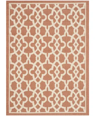 Safavieh Courtyard CY6071 Terracotta and Beige 8' x 11' Sisal Weave Outdoor Area Rug